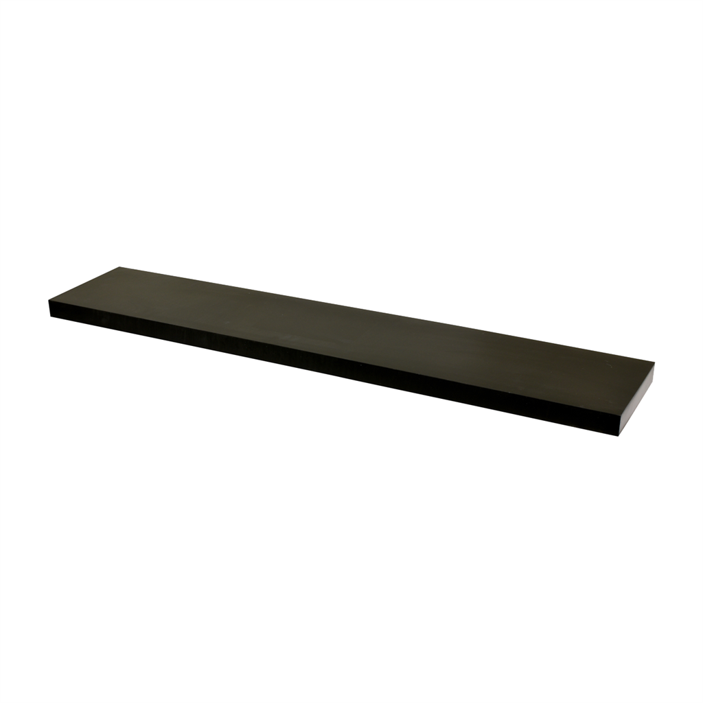 DURALINE FLOAT SHELF 60X23.5CM BLACK LAQ x 3pcs