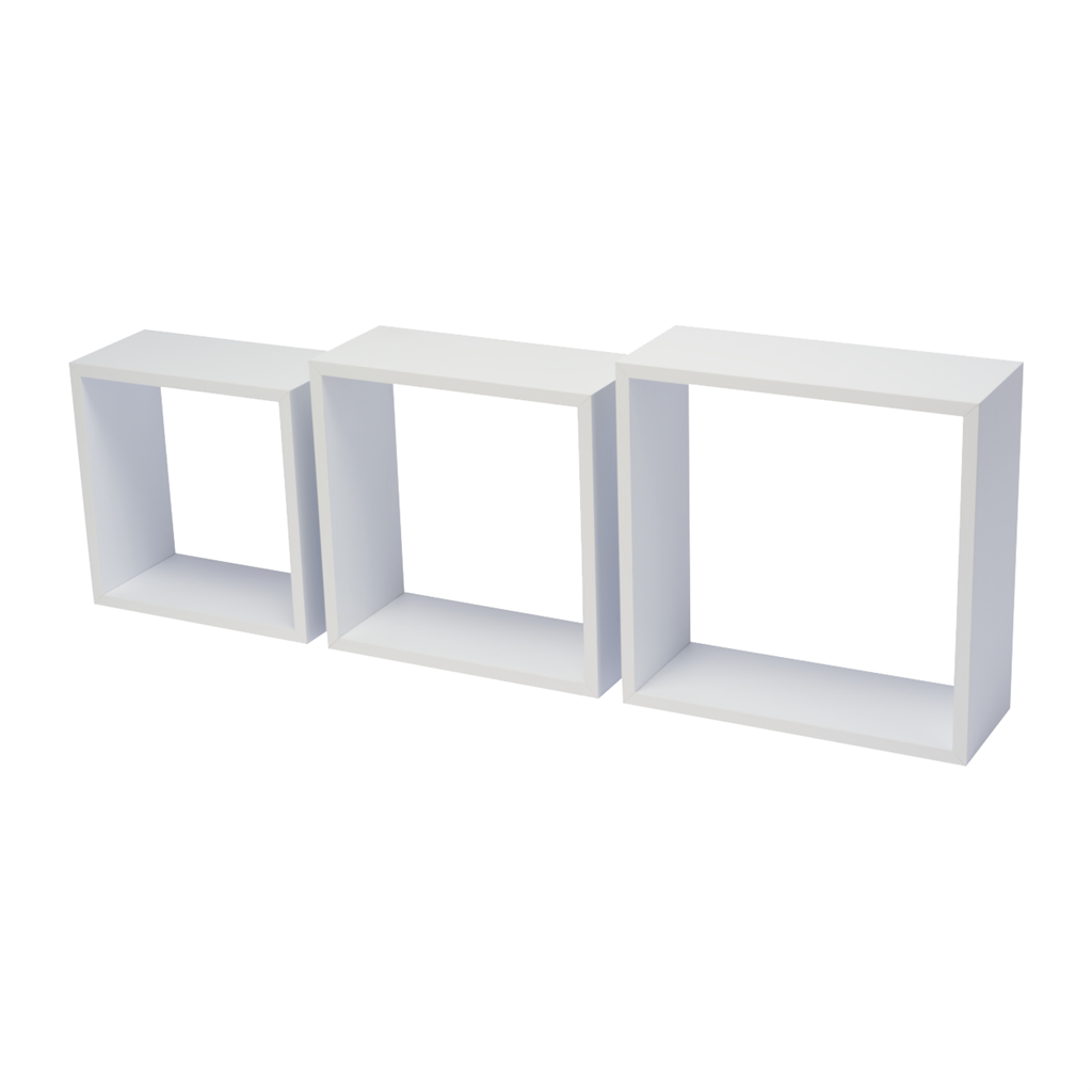 DURALINE TRIPLE CUBE 30CM, 27CM, 24CM WHITE x 3pcs