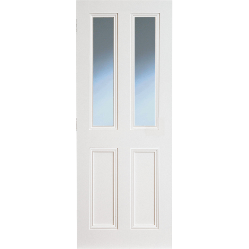 CLAREMONT PRIMED DOOR BEVELLLED GLAZED 78X30