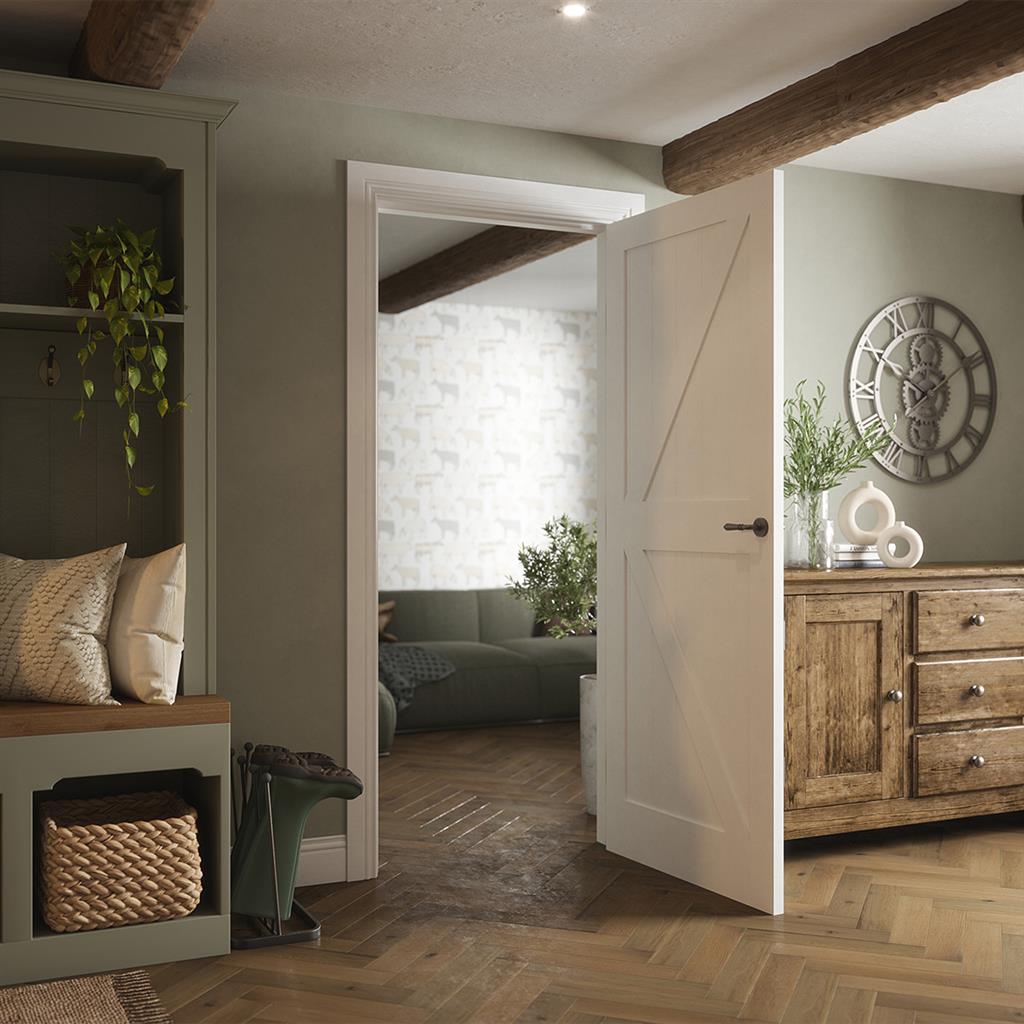 DEVON COTTAGE WHITE PRIMED DOOR 80x32