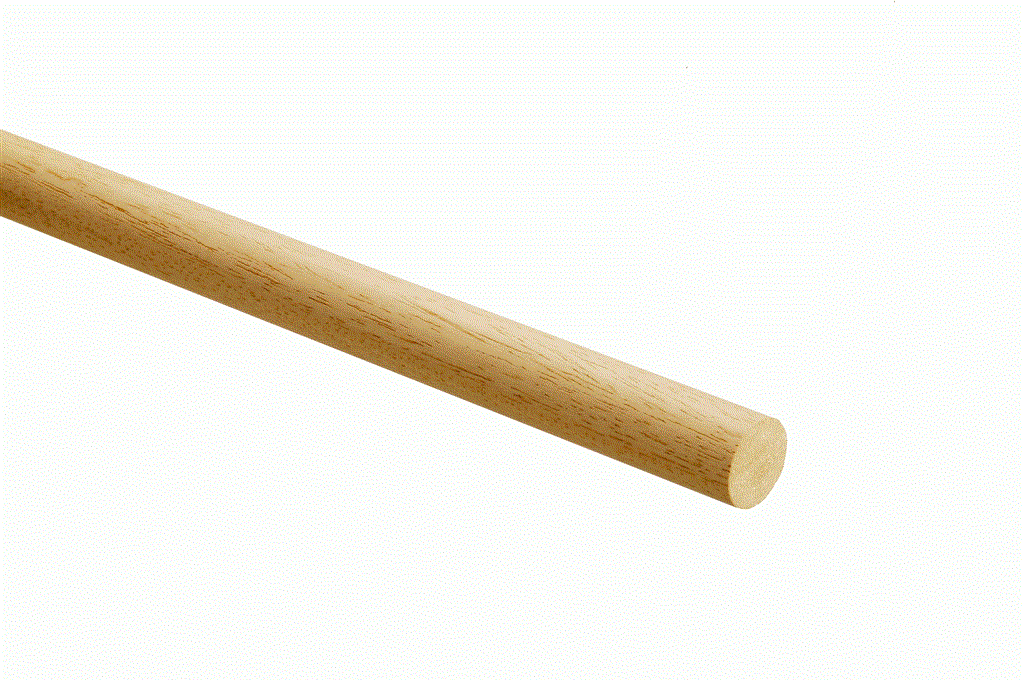 MDRDW1 LIGHT HARDWOOD DOWEL 6MMx2.4Mx30 LGTHS