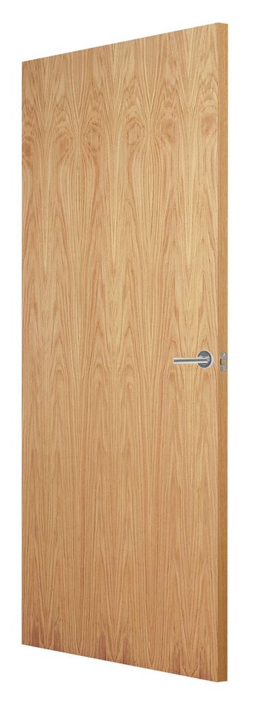 FLUSH OAK VENEER MATCH FD30 F/S DOOR 78x30 44mm