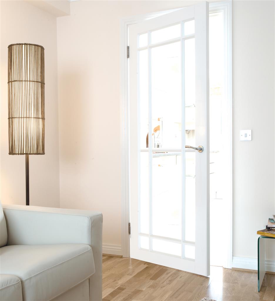 GIBSON 9 LITE PRIMED CLEAR GLAZED DOOR 80X32
