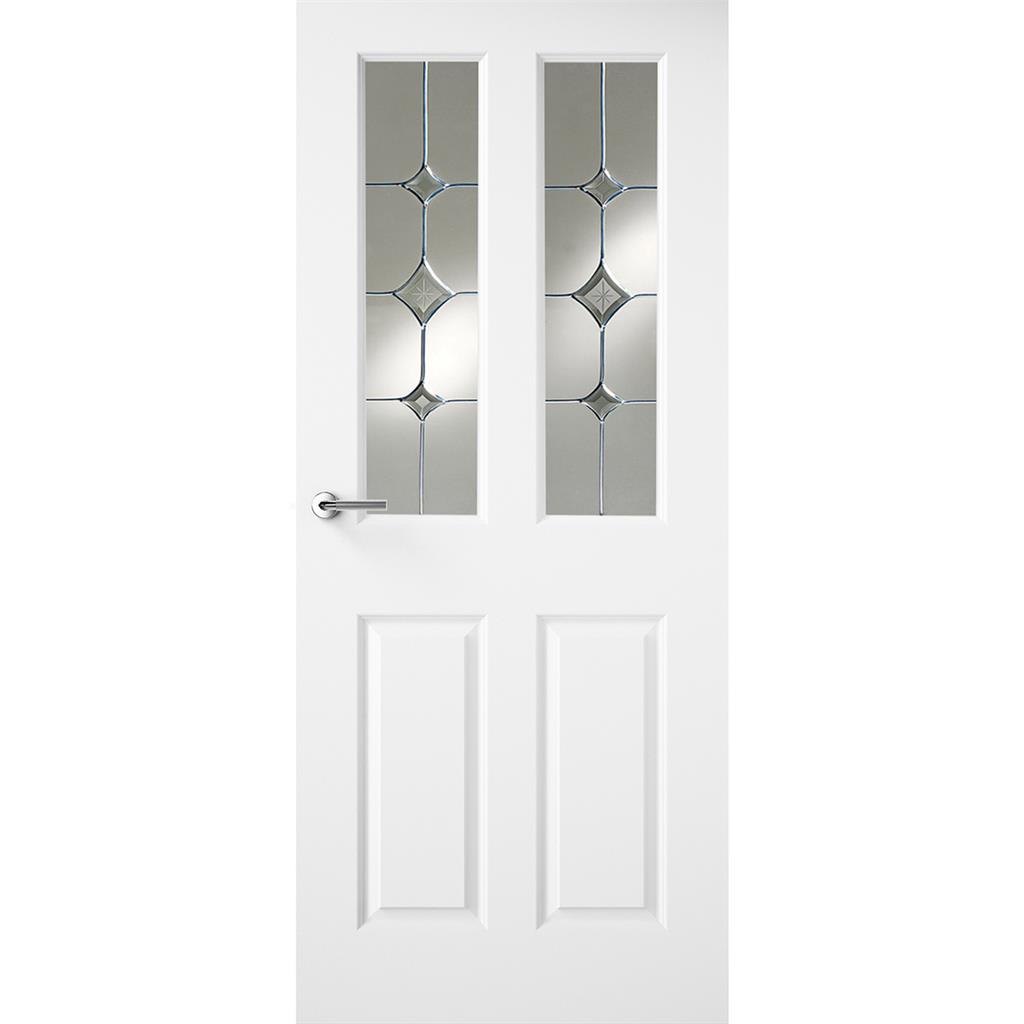 HUDSON WHITE PRIMED DOOR GATSBY GLASS 78X30