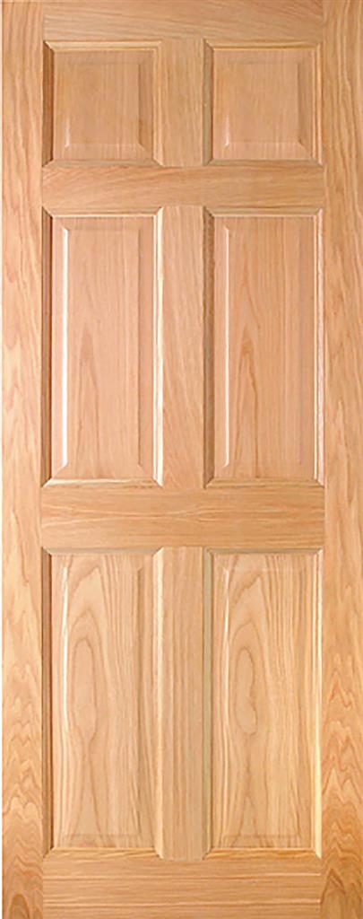 HARTFORD PRE-FIN OAK 6-PANEL ENGD DOOR 78X26