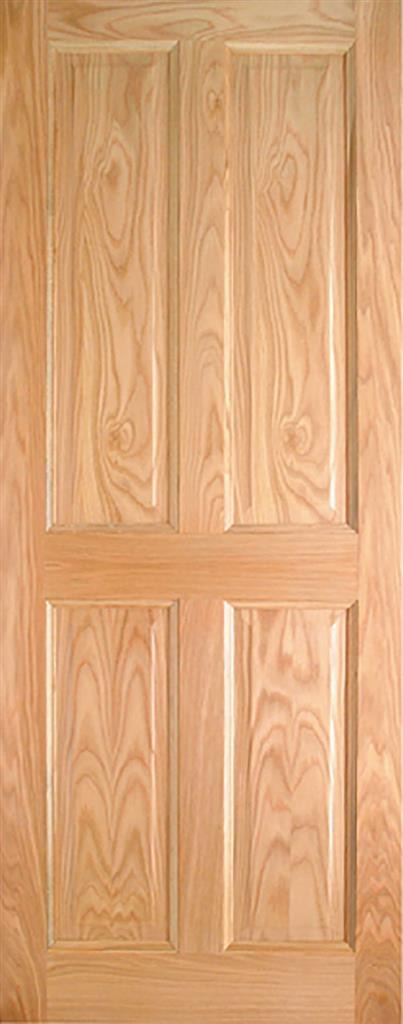 LAWRENCE PRE-FIN OAK 4-PANEL ENGD DOOR 78X28