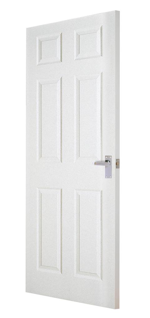 CARRICK MOULDED 6 PANEL SMOOTH DOOR 78 x 26 X 44MM