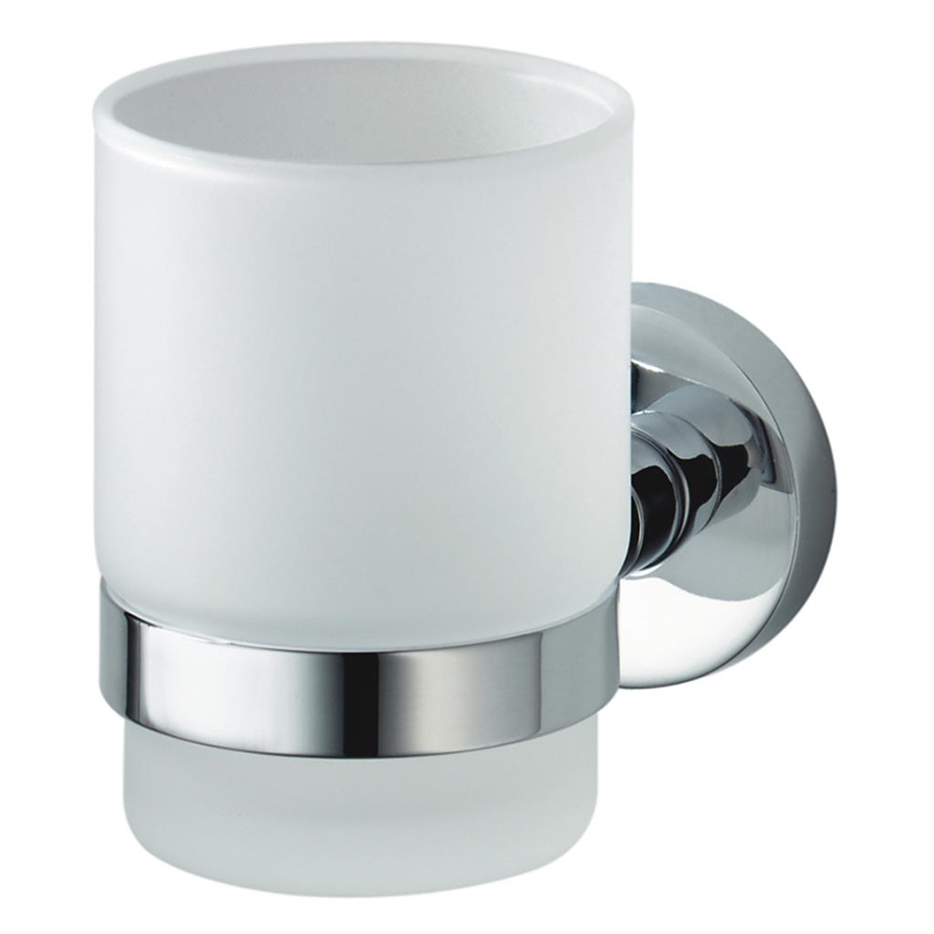 N402302-HACEKA KOSMOS SINGLE TUMBLER HOLDER CHROME