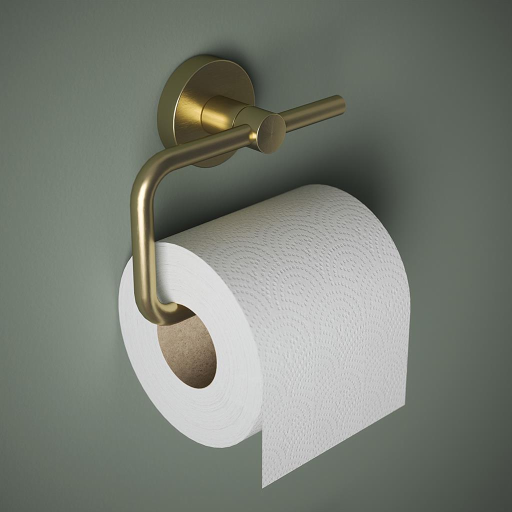 HACEKA KOSMOS TOILET ROLL HOLDER BRUSHED GOLD