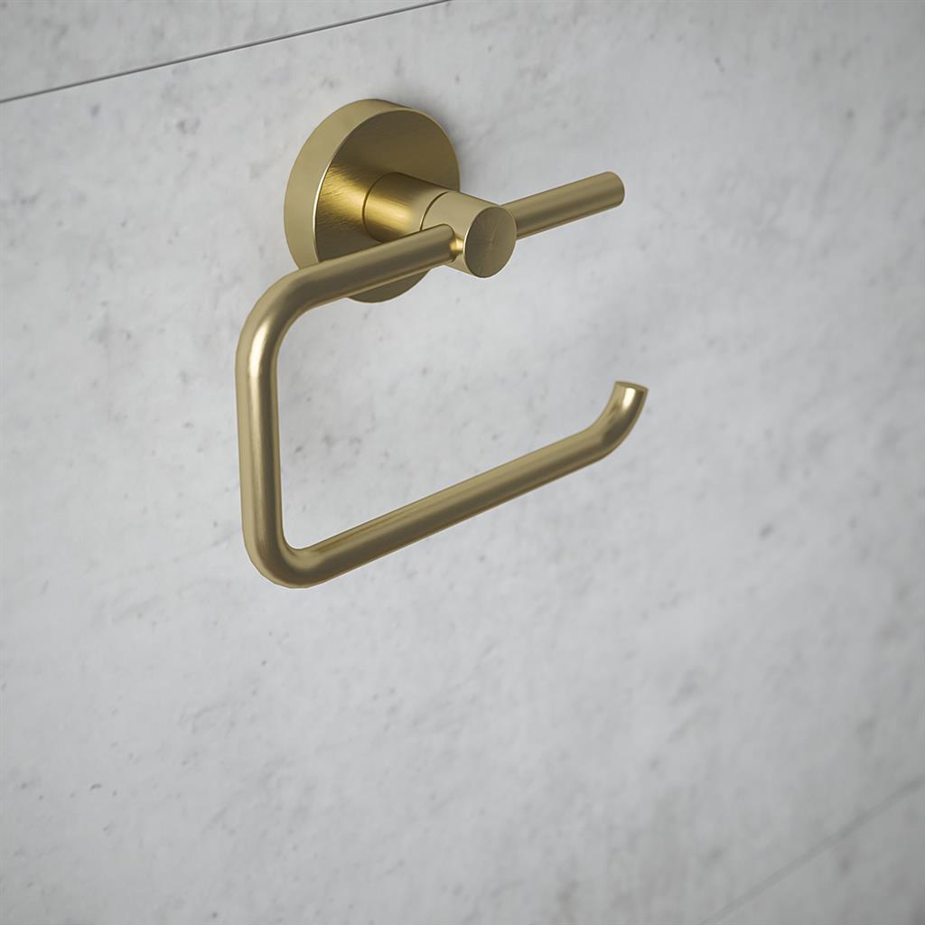 HACEKA KOSMOS TOILET ROLL HOLDER BRUSHED GOLD