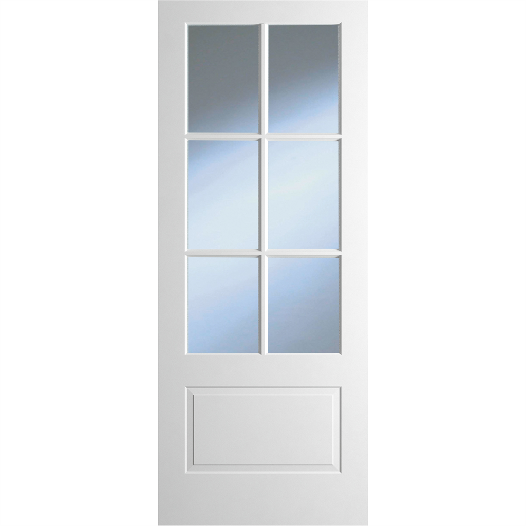 DOVER MARINA 1P/6L GLZD WHITE PRM DOOR 80x32