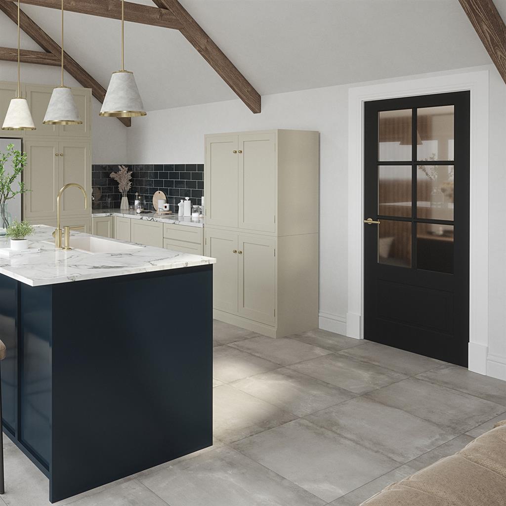 DOVER MARINA 1P/6L GLZD WHITE PRM DOOR 80x32