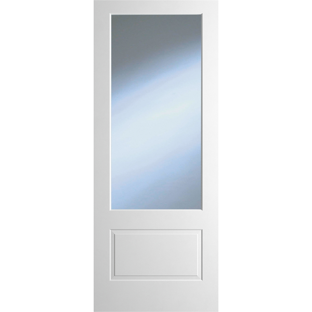 DOVER 1P/1L CLEAR GLAZED WHITE PRM DOOR 80x34x42mm