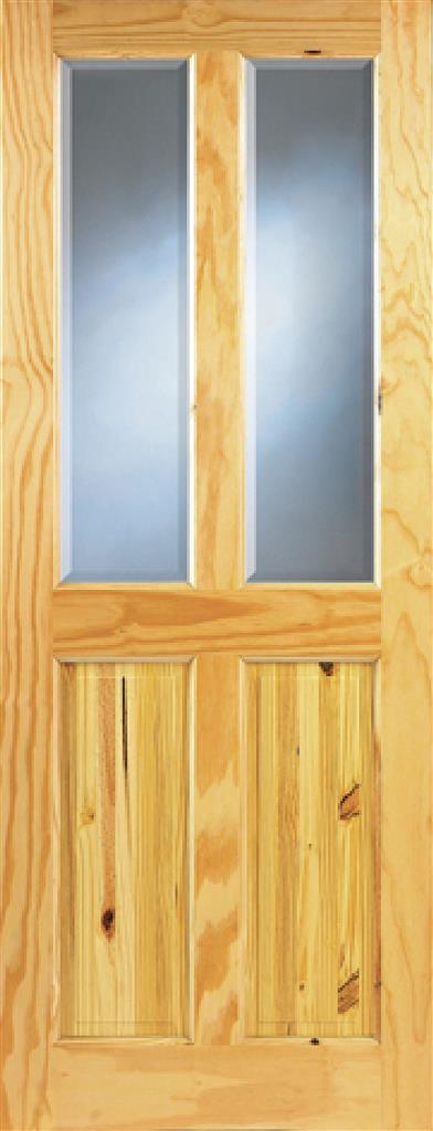 ASHFORD PINE BEVELLED GLASS DOOR 80X32x42mm