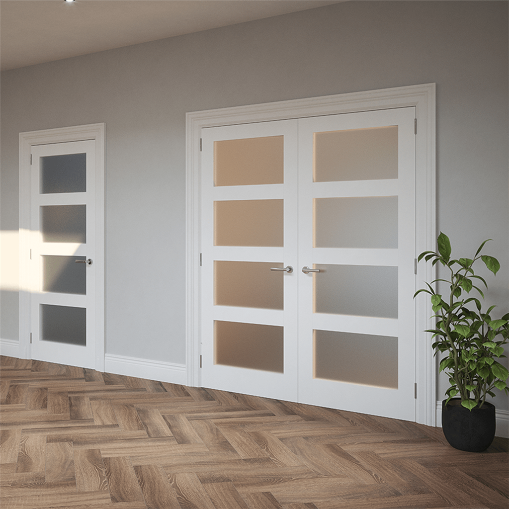 KIRKLAND PRIME SHAKER 4P ETCHGLASS DOOR 80x32