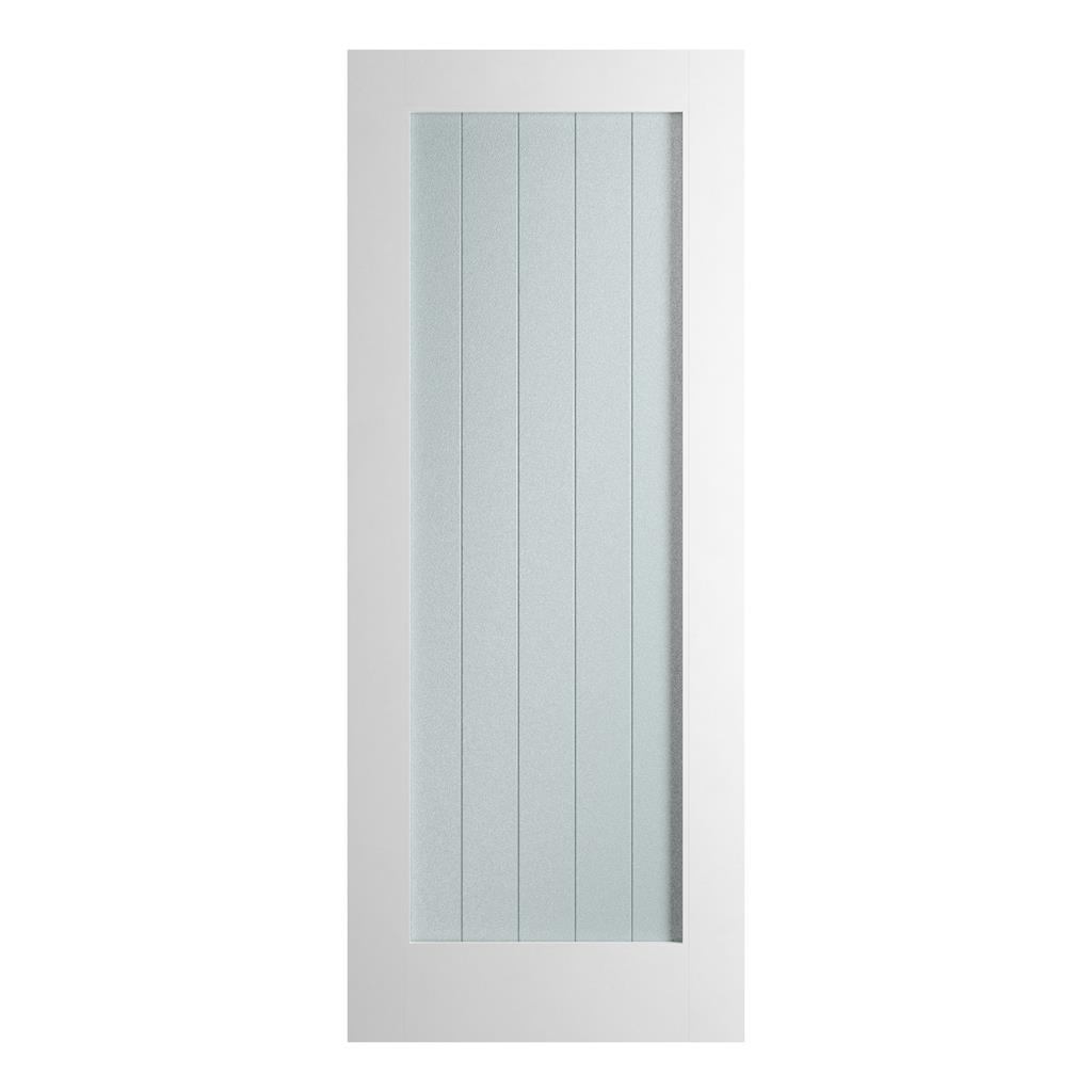 BOSTON PRIMED DOOR CRYSTAL CUT GLAZED 80x32