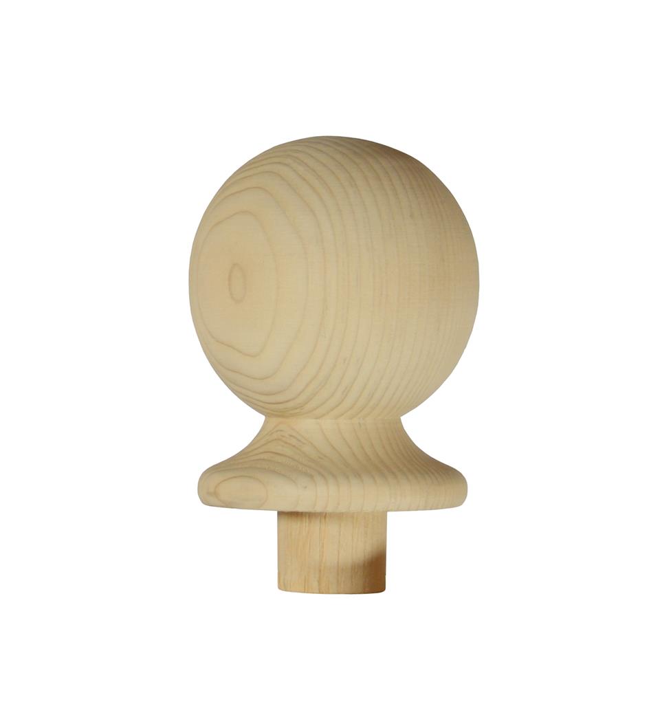 RB NEWEL CAP BALL 106 X 85 X 85 PINE