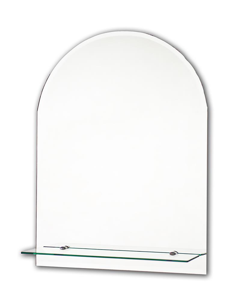 TEMA BEVELLED MIRROR ARCHED 60X40CM WITH 1 SHELF