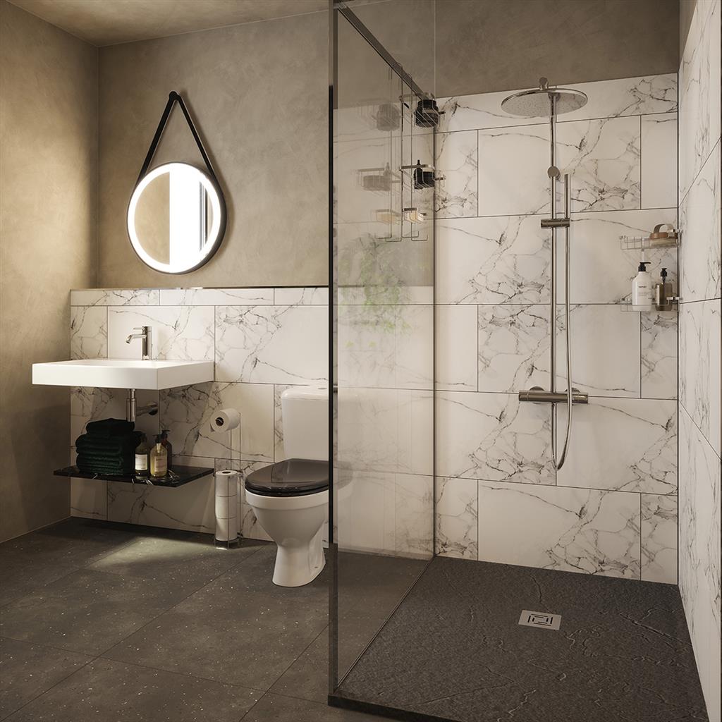 TEMA WIRE 2 TIER SHOWER BASKET CHROME