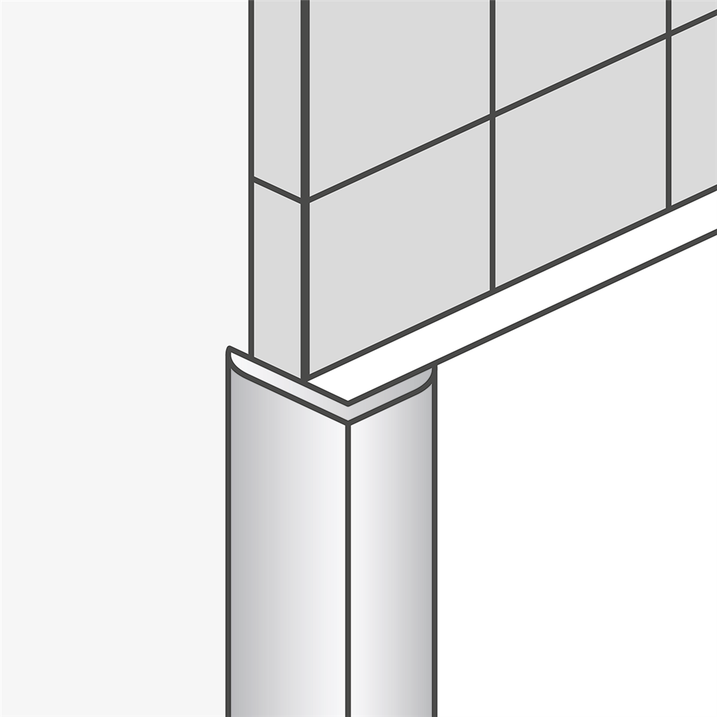 DUMAWALL ALUMINIUM EXT CORNER L-TRIM 2.6M