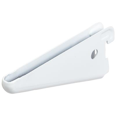 B ORG TWIN SLOT H-BRACKET 12cm WHITE X 10pcs