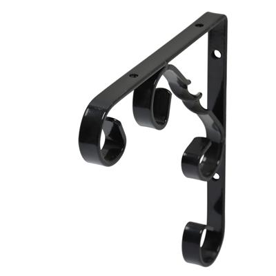 B ORG ORNAMENTAL BRACKET 15x15cm BLACK X 10 pcs