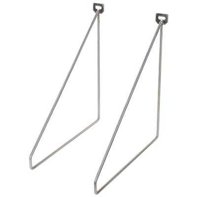 D LINE BRKTS THIN S/2 S/STEEL 5MM 24X26,5CM X 3PRS