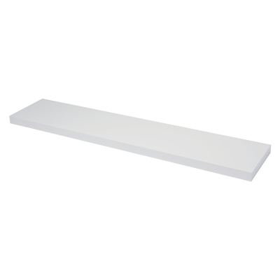 DURALINE FLOAT SHELF 80X23.5CM WHITE LAQ x 3pcs