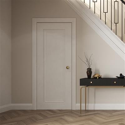CHARLESTON 1 PANEL WHITE PRIMED DOOR 80x32