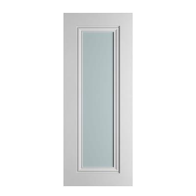CHARLESTON 1P OPAQUE GLASS WHITE PRIMED DOOR 80x32