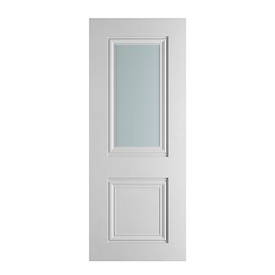 CAROLINA 2P OPAQUE GLASS WHITE PRIMED DOOR 80x32