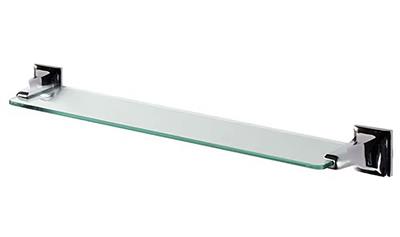 TEMA ROMA GLASS SHELF WITH CHROME FITTINGS