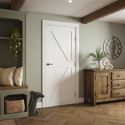 DEVON COTTAGE WHITE PRIMED DOOR 80x32