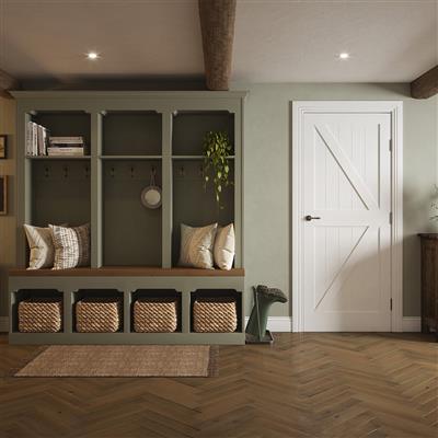 DEVON COTTAGE WHITE PRIMED DOOR 80x32