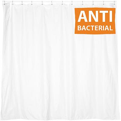 EUROSHOWERS ANTIBAC SHOWER CURTIAN WHITE 180x180cm