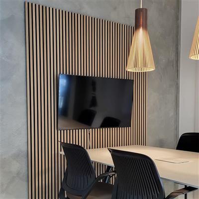 FT BASIC ACOUSTIC PANEL 2.44mx605x22mm LIGHT OAK