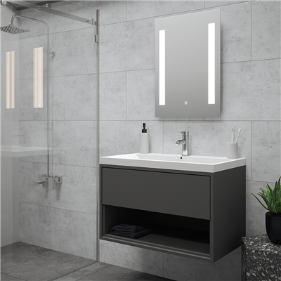 TEMA MEDICI IP44 LED MIRROR 70X50 w SOCKET DEMIST