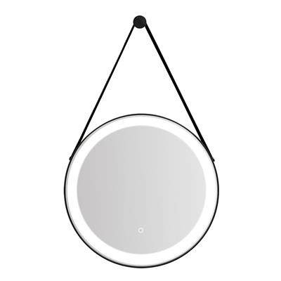 TEMA FLORENCE IP44 BLACK HANG ROUND LED MIRR  60cm