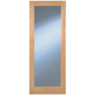 RUSHMORE CLEAR GLAZED OAK DOOR PRE-FIN 80X32