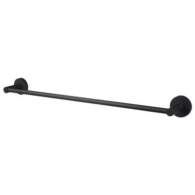 HACEKA KOSMOS TOWEL RAIL SINGLE 61CM MATT BLACK 