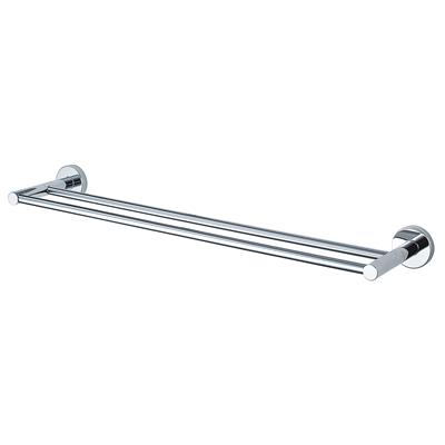 N402329HACEKA KOSMOS DOUBLE TOWEL RAIL 61CM CHROME