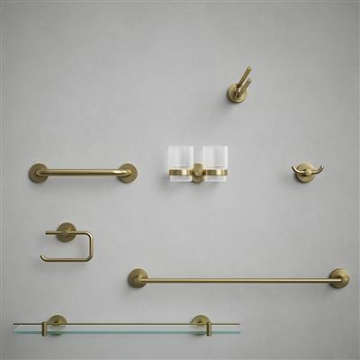 HACEKA KOSMOS TOWELRAIL SINGLE 61CM BRUSHED GOLD