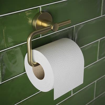 HACEKA KOSMOS TOILET ROLL HOLDER BRUSHED GOLD