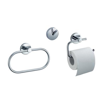 KOSMOS CHROME 3 PIECE SET (Hook,Roll Holder, Ring)