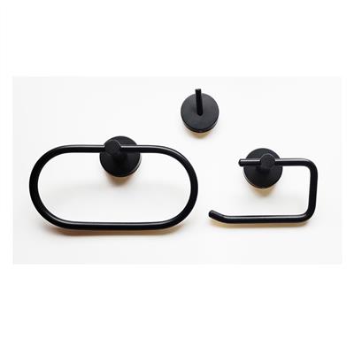 KOSMOS BLACK 3 PIECE SET (Hook, Roll Holder, Ring)