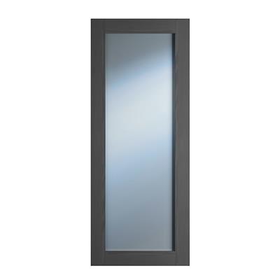 NOLITA GREY CLEAR GLASS PRE-FINISHED DOOR 80x32