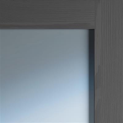 NOLITA GREY CLEAR GLASS PRE-FINISHED DOOR 80x32