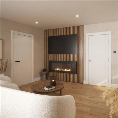 ORLANDO GROOVED WHITE PRIMED DOOR 80x32