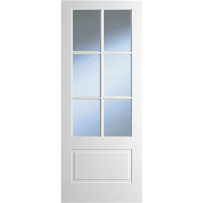 DOVER MARINA 1P/6L GLZD WHITE PRM DOOR 80x32