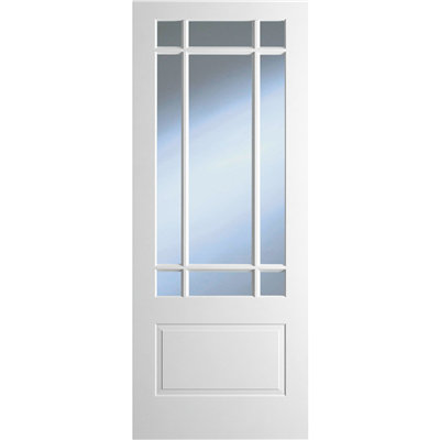 DOVER  TEMPLAR 1P/9L GLZ WHITE PRM DOOR 80x32